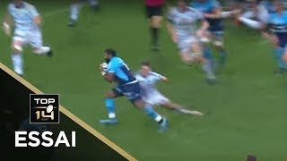 TOP 14  Essai Timoci NAGUSA MHR  Montpellier  Racing 92  J20  Saison 20172018 [upl. by Natelson]