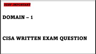 CISA Written Exam Questions  Interview Questions  CISA  Rajbir Singh [upl. by Maureen]