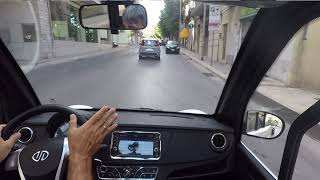 MICROCAR ELETTRICA da 14 anni in su piccola fuori ma grande dentro 22 PROVA SU STRADA [upl. by Parthen]