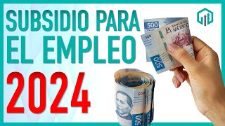 SUBSIDIO AL EMPLEO 2024 CÓMO CALCULARLO  TODO LO QUE DEBES SABER [upl. by Aaren52]