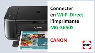 Connecter son imprimante Canon MG3650S en WiFi direct [upl. by Adas]