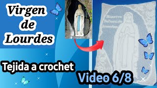 VIRGEN DE LOURDES Tejida a crochet filet Parte 68 [upl. by Dagall]