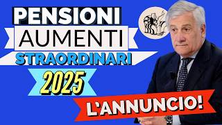 PENSIONI 👉 ANNUNCIO AUMENTI 2025 in MANOVRA❗️ Sia per le MINIME che per IMPORTI ALTI 🤞 [upl. by Jordans627]