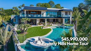 Inside an INCREDIBLE 45M Ultra Luxury Home in Beverly Hills  Home Tour [upl. by Siloam]