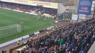 Super John McGinn song  Hibs Fans  Full time Motherwell 0 Hibs 1  Oct 2017 [upl. by Gray]