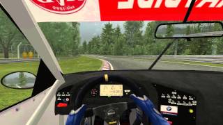 GTR2 BMW E36 M3 Cup Nordschleife Regenrennen Part2 with comments GER [upl. by Cirenoj172]