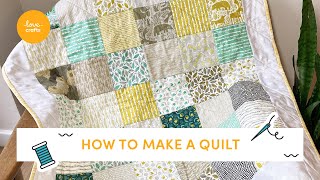 Ultimate Beginners guide to making a Quilt  Step by step tutorial [upl. by Kuebbing831]