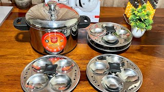 New Style Steel Idli Cooker  Idli Maker for gas induction Healthy cookware for Idli Idli Maker [upl. by Lerner]