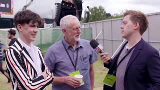 Declan McKenna Interview backstage at Labour LIVE [upl. by Enetsirk421]