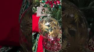 Raz 4quot Gold Etched Snowflake Glass Ball Christmas Ornament 4424684 [upl. by Kowtko66]