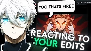 Reacting To YOUR Anime Edits molobreact1 [upl. by Aisatsan]