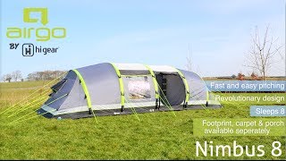 Hi Gear Airgo Nimbus 8 Family Tent [upl. by Kreda]