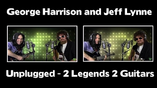 George Harrison and Jeff Lynne  2 Legends 2 Guitars [upl. by Zumwalt]