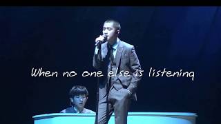 EXO DO Ft Chanyeol  For life Live English version Lyrics Video [upl. by Liscomb]