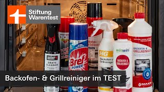 Test Backofenreiniger amp Grillreiniger 3 Sprays versagen bei Eingebranntem Stiftung Warentest [upl. by Lielos]