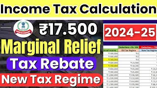 New Income Tax Calculation 202425  Tax Slab Rates for Old amp New Tax Regime  Income Tax Detail [upl. by Yenaj]