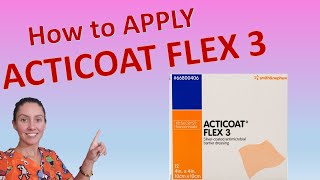 ACTICOAT ACTICOAT 7 Application  Diabetic Foot Ulcers [upl. by Damales]