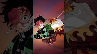 tanjiro vs rengoku demonslayer tanjiro hashira rengoku muzan tanjirodemon [upl. by Eelrihs]