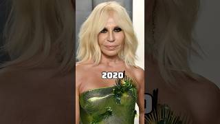 Donatella Versace Throughout The Years design fashion shorts model versace runway [upl. by Marozik]