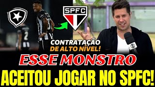 BATALHA VENCIDA ATACANTE SURPREENDE A TORCIDA E ACEITA VESTIR A CAMISA DO SPFC NOTÍCIAS SÃO PAULO [upl. by Gildas]