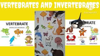 Vertebrates and invertebrate for kids [upl. by Moskow772]