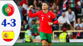 Portugal vs Spain  Review Round of 16 EURO 2024 [upl. by Ainegue]