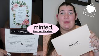 MINTED WEDDING INVITATIONS Unboxing amp Review [upl. by Lacee]