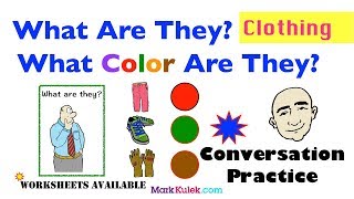 Clothing amp Colors  plural nouns  Mark Kulek  ESL [upl. by Jephthah]