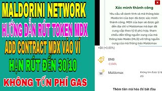 Maldorini network  Hướng dẫn rút token MDX về ví [upl. by Leba]