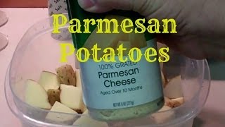 Recipe PARMESAN POTATOES in MICROWAVE [upl. by Ekenna]