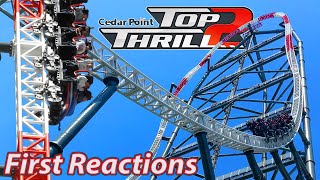 Top Thrill 2 at Cedar Point  First Reactions  May 2024 [upl. by Moshe]