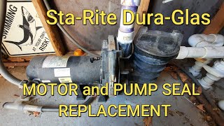 StaRite Motor and Pump Seal Replacement How to change a Motor and Pump Seal on DuraGlas Pool Pump [upl. by Dagnah]