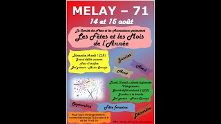 La fête patronale du 14 et 15 août 2022 à Melay en Saône et Loire en région CharolaisBrionnais [upl. by Dnilazor]