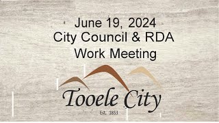 Tooele City Council June 19 2024 [upl. by Aonian]