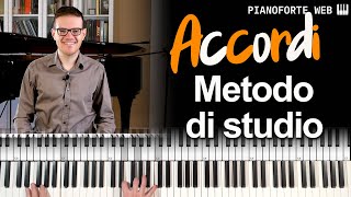 ACCORDI AL PIANOFORTE  Metodo di Studio Efficace 🎹 [upl. by Ynamrej]