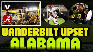 Vanderbilt fans throws goalpost  Vanderbilt upset over Alabama  Goalposts in Nashville RIVER [upl. by Amsab]