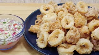 Sikreto sa Mas CRISPY at Mas MASARAP na Calamares Super Easy lang [upl. by Tnahsarp]