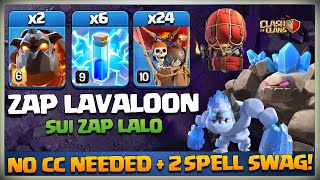 Strongest Th14 LaLo Attack  Th14 Zap LaLo Attack  Th14 Sui LaLo  Best TH14 Attack Strategy in coc [upl. by Arrak444]