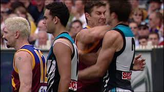 AFL Grand Final 2004 Port Adelaide VS the Brisbane Lions Jason Akermanis Josh Carr [upl. by Eluj]