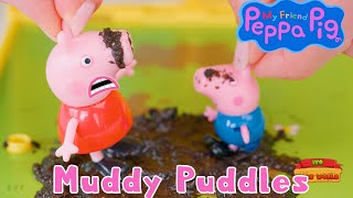 Peppa Pig and Family play in Muddy Puddles [upl. by Artened738]