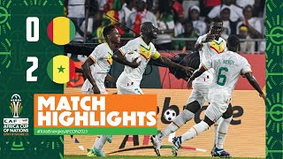 Résumé  Guinée vs Sénégal 02  Coupe dAfrique des Nations 2023 afcon2023 [upl. by Purcell613]