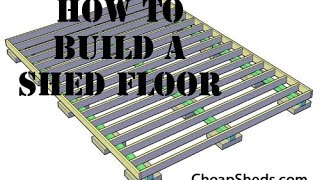 How To Build A Wooden Storage Shed Floor Video [upl. by Nyrat]