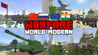 WORLD MODERN WARFARE Addon Scorched Earth in Minecraft PE 121 [upl. by Anitsua]