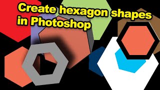 How To Create Hexagon Shapes In Photoshop Tutorial  Graphicxtras [upl. by Thier]