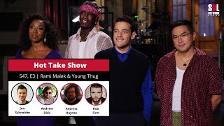 Rami Malek  Young Thug Hot Take Show  S47 E3  The SNL Saturday Night Live Network [upl. by Bern643]