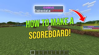 Minecraft Money Scoreboard Setup Tutorial Bedrock [upl. by Anaitsirhc]