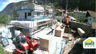 Timelapse casa prefabbricata in legno Wolf Haus  La casa che fa guadagnare in tempo record [upl. by Doralynne374]