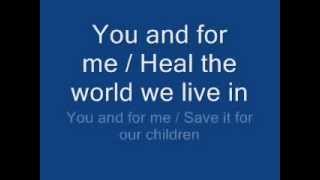 michael jackson  heal the world lyrics [upl. by Colville]