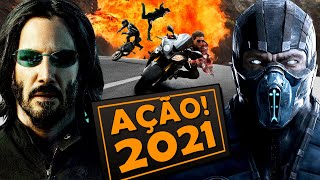 8 FILMES DE AÇÃO MAIS ESPERADOS DE 2021 [upl. by Suoicul247]