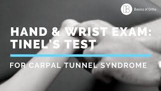 Wrist and Hand Exam Carpal Tunnel Tinels Test for Carpal Tunnel Syndrome [upl. by Aggappera59]